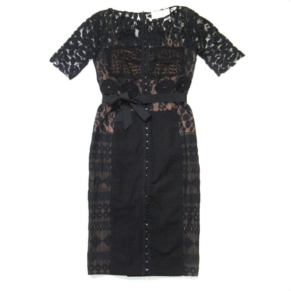 NWT Anthropologie Beguile by Byron Lars Carissima Sheath in Black Dress 6